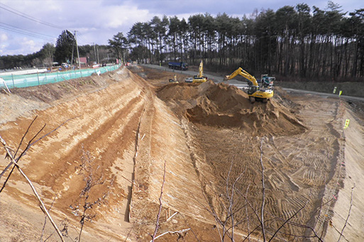 鳥谷地区道路改良工事